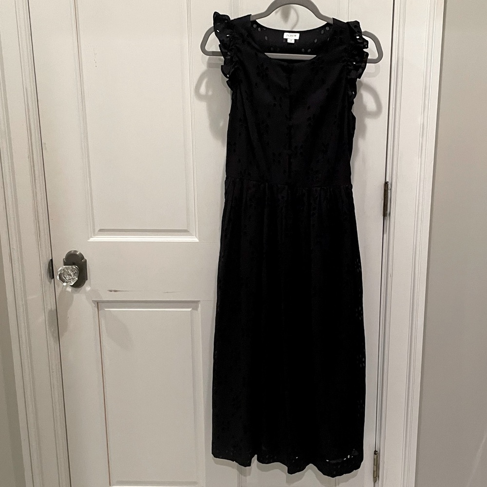 Adorable J.Crew Black Eyelet Dress